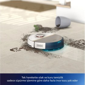 Resim 7000 Islak Kuru Istasyonlu Robot SÜPÜRGE,5000 Pa,titreşimli Mop,sert Zemin & Halı 