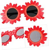 Resim Go İthalat Kırmızı Renk Papatya Şekilli Parti Gözlüğü 18x10 cm (5263) 