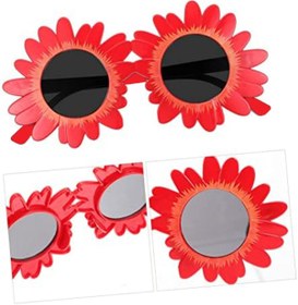 Resim Go İthalat Kırmızı Renk Papatya Şekilli Parti Gözlüğü 18x10 cm (5263) 