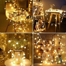 Resim Patladı Gitti LED Işıklı Top Dizeleri 20'li 3 Metre 