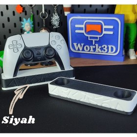 Resim Ps5 Dualsense Oyun Kolu Standı 3d Baskı Masaüstü Düzenleyici Siyah 