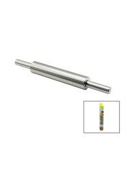 Resim Go İthalat Vocen Rolling Pin Çelik Metal Merdane - Hamur Rulosu Merdane: 25cm - Sap: 2x9cm T.uzunlu 