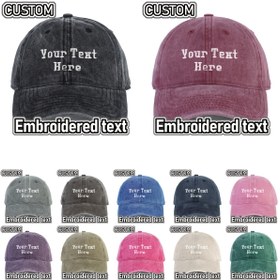 Resim Yumuşak Üst Kişiselleştirilmiş Yıpranmış Vintage Beyzbol Şapkası - Yumuşak ve Dayanıklı, Ayarlanabilir, Herkes İçin Mükemmel Yazlık Şapka. Tavsiye edilen logo boyutu biraz daha büyük, varsayılan minimum yükseklik 1cm 