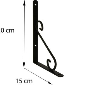 Resim Ferforje Raf Altı No:2 Siyah 
