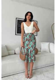 Resim Kadın Merdiven Yaka Crop Triko Bluz-bej 