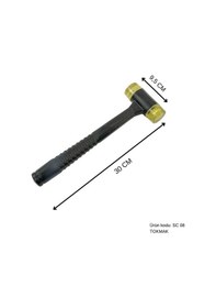 Resim 30 Cm Kauçuk Saplı Boyasız Göçük Düzeltme Tokmağı, Pdr Tokmak - Sc-08 