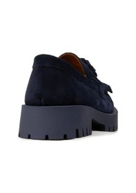 Resim Deery Kadın Hakiki Süet Lacivert Püsküllü Loafer Ayakkabı - 02033zlcvc01 Lacivert 
