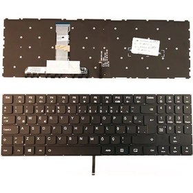 Resim Lenovo Uyumlu Legion Y520-15ıkbm Klavye Tuş Takımı Siyah Tr Işıklı 