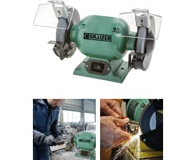 Resim Graizer Alman TURBO-3000 Çark Motoru Zimpara Balta Bıçak Bileme Makinesi Tas Motoru Taslama 175 mm 