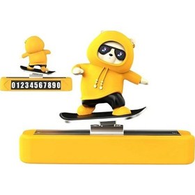 Resim Hareketli Kayan Kaykay Numaratör Sarı -beyaz 