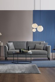 Resim Enza Home Grace Koltuk Takımı (3+1) - Mavi 