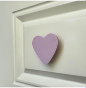 Resim Pomerol Mor Kalp Dolap Kulpu - Çocuk Odası, Mutfak Ve Banyo İçin Modern, Şık Ve Dayanıklı Mobilya Kulp, Dk 