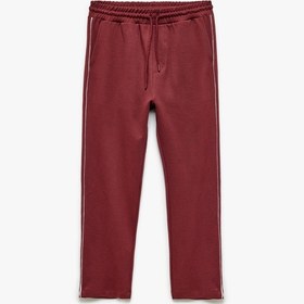 Resim Koton Cep Detaylı Pamuk Karışımlı Biyeli Beli Bağcıklı Eşofman Altı Bordo 5sam40043mk Bordo 