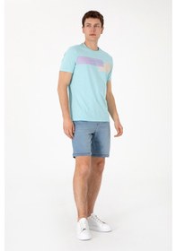 Resim U.S. Polo Assn. Erkek Açık Mavi Jean Şort 50301857-DN0030 