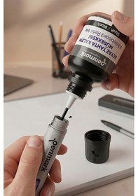 Resim Mor Yazı Tahta Kalemi Mürekkebi 30 Ml 2 Adet Penmark Tahta Kalemi Mürekkepi Kolay Silinebilir Doldurulabilir Canlı 