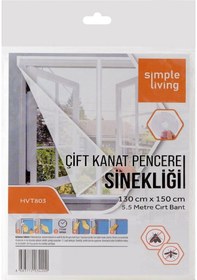 Resim Simplee Living Çift Kanat Pencere Sinekliği 