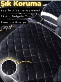 Resim Renault Symbol Uyumlu 2'li Süet Oto Koltuk Minderi Terletmez Universal Oto Aksesuar A6 