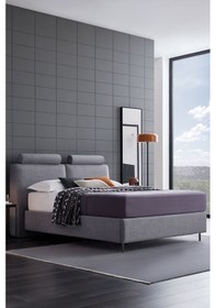 Resim Yataş Barte Prestige Prime Baza, Başlık 2'li Set - Gri - 160x200 Cm 