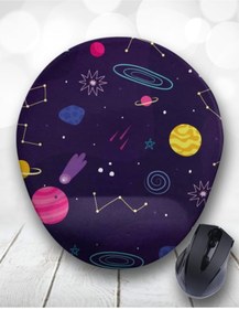 Resim Atölye Çizgi Galaksi Uzay Bilek Destekli Mouse Pad 