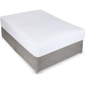 Resim Lastikli Çarşaf 1. Kalite Yerli Üretim Tek Kişilik Beyaz Renk 100x200 