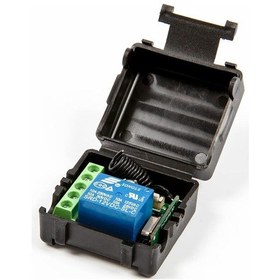 Resim 12V 10A 433MHz 1 Kanallı Kablosuz RF Alıcılı Röle Modülü (Kutulu) 
