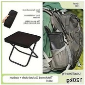 Resim Trendooze Sunshine022 Shun Fei Katlanır Sandalye, Hafif Kamp Bahçe Sandalyesi 264 Kg Kapasite, Siyah Siyah 