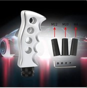 Resim Meridiangoods Comfort Grip Ergonomik Alüminyum Alaşımlı Manuel Vites Topuzu Silvery Evrensel Araç İçin 