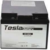 Resim TESLA Akü 12v 28ah Deep Cycle Jel Akü (yeni Üretim) 