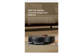 Resim Xiaomi Akıllı Robot Süpürge 6000PA Çekim Gücü Halı Tanıma Mop Kaldırma, Çift Döner Paspaslı S20+ Az Yer Kaplar Çok Iş Yapar + Mutfak Tartısı 