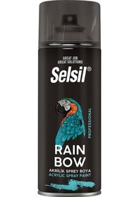 Resim Selsil Rainbow Akrilik Sprey Boya 400 ml Mat Siyah Ral 9005 