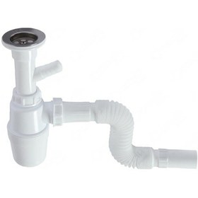 Resim Güçlü Taslı Körüklü Tek Çatal Sifon Çamaşır Çıkışlı Lavabo Sifonu Diğer 