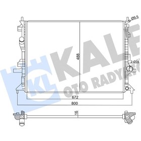 Resim RADYATÖR FORD FOCUS 4 16mm 1.0 1.5 ECO 1.5/20D 2238311 358980 KALE