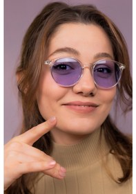 Resim Lunox LNX003 Niobe Kristal Mor Cam Unisex Güneş Gözlüğü 