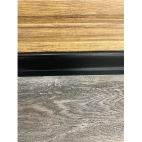 Resim Pasha Dekor 6 cm Siyah Parke Süpürgelik 