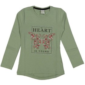 Resim Kız Çocuk Mevsimlik Taşlı Kelebekli Sweatshirt Bgl-st03656 001 