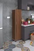 Resim Kenzlife mutfak dolabı mine 168*050*032 cvz kapaklı tekerlekli banyo evrak ofis kitaplık ayakkabılık 