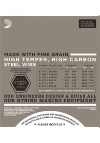 Resim D'addario Epn21 Xl Pure Nickel Elektro Gitar Tel Seti - 12-51 Jazz Light Profesyonel Saf Nikel Sargı İle Pürüzsüz Jazz Tonları, Dengeli Gerilim Ve Vintage Karakter 