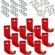 Resim Ipoearthu Yangın Söndürme Aparatı, Duvar Kancası, Yangın Söndürme Braketi 40 Lbs'ye Kadar Yangın Söndürücüler Için Uygun, 12'li Paket (Yurt Dışından) 