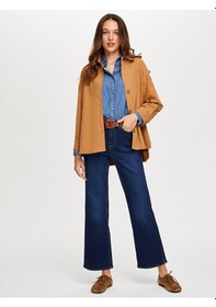 Resim Faik Sönmez Arka Beli Lastikli Overshırt Tunik W26tnk002 Uw26tnk00235 Camel 