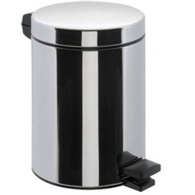 Resim Bastonlu Metal Inox Çöp Kovası 5 lt 