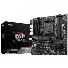 Resim MSI B550M PRO-VDH AMD B550 Soket AM4 DDR4 4400(OC) MHz mATX Gaming Anakart MSI