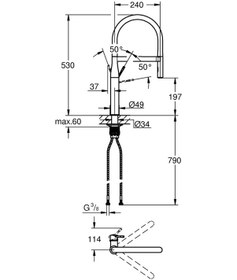Resim Essence Tek Kumandalı Eviye Bataryası 30294Gn0 