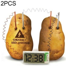 Resim Sones Dıy Novel Green Science Patates Dijital Saat Eğitim Seti 2 İnç Lcd Ekranlı Patates Dahil Değildir Beyaz 
