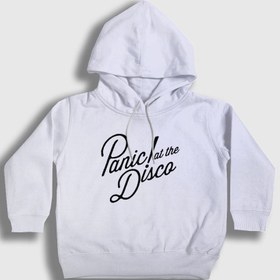 Resim Unisex Çocuk Beyaz Rare To Die Panic! at the Disco Kapüşonlu Sweatshirt 