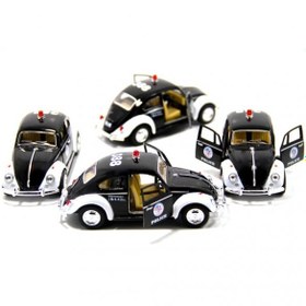 Resim 1967 Volkswagen Klasik Vosvos Polis 1:32 Metal Çek Bırak Araba 