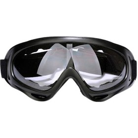 Resim Trendooze Uv400 Toz Siyah Şeffaf Şeffaf Rüzgar Lens Koruyucu Kayak Gözlüğü Geçirmez Geçirmez - Cm 