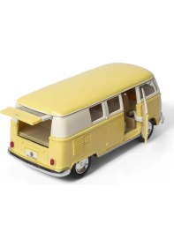 Resim Çek Bırak 1962 Metal Model Klasik Oyuncak Volkswagen T1 Minibüs Pastel Sarı 