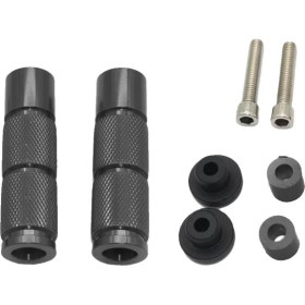 Resim Cnc Alüminyum Motosiklet Ayak Çarşamba Ayak Pegls / Rests Ayak Pedalları Siyah 
