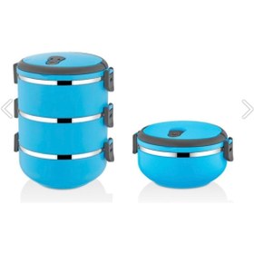 Resim Veliday Sefer Tasi Yemek Termosu Içi Çelik Mavi 3 Lü Ve Tekli Ikili 