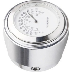 Resim 22-25mm Motosiklet İzle Termometre Sıcaklık Göstergesi Su Geçirmez Moto Styling White Diğer 